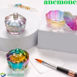 Anemone ถ้วยแก้วคริสตัล สําหรับใส่ผงตกแต่งเล็บ 1 ชิ้น