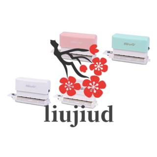 Liujiud KW-Trio เครื่องเจาะรูกระดาษ 6 รู ขนาด A4 A5 B5 สีขาว สําหรับสมุดโน้ต 2 แผ่น