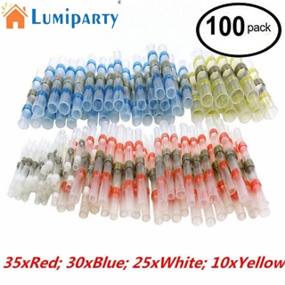 Lumiparty อุปกรณ์เชื่อมต่อสายไฟ 2:1 กันน้ํา ป้องกันการกัดกร่อน 100 ชิ้น