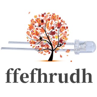 Ffefhrudh ไดโอดเปล่งแสง LED DC 2.5V-3V ขนาด 3 มม. สีขาว 40 ชิ้น