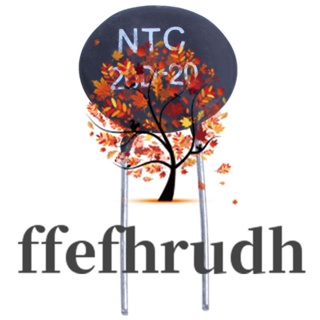 Ffefhrudh เทอร์มิสเตอร์ 20D-20 NTC สําหรับจํากัดกระแสไฟลัดวงจรบัลลาสต์พาวเวอร์ซัพพลาย CFL สีดํา