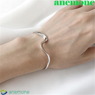 Anemone สร้อยข้อมือแฟชั่น แบบเกลียว ลายคลื่นน้ํา เครื่องประดับ สําหรับเด็กผู้หญิง