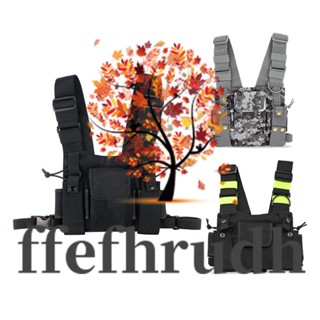 Ffefhrudh กระเป๋าคาดอก สําหรับใส่วิทยุสื่อสาร UV-5R 2 ทาง