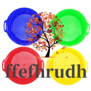 Ffefhrudh ตะแกรงร่อนทราย สีแดง สีฟ้า สีเหลือง สีเขียว สําหรับเด็ก 4 ชิ้น 4 แพ็ก