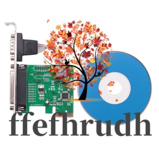 Ffefhrudh อะแดปเตอร์แปลงชิปการ์ด RS232 RS-232 Serial Port COM &amp; DB25 LPT เป็น PCI-E PCI WCH382L