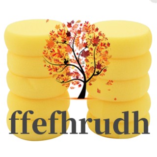 Ffefhrudh ฟองน้ําสังเคราะห์ ทรงกลม ขนาด 2.75 นิ้ว สีเหลือง สําหรับเครื่องปั้นดินเผา 10 ชิ้น