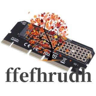 Ffefhrudh อะแดปเตอร์การ์ดอินเตอร์เฟซ m.2 NVMe SSD NGFF เป็น PCIE 3.0 X16 m Key PCI Express 3.0 x4 2230-2280 ขนาด m.2 ความเร็วเต็ม