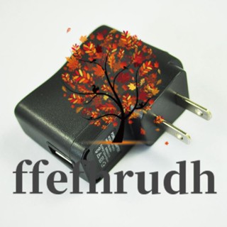 Ffefhrudh SODIAL(R) อะแดปเตอร์ชาร์จ AC 110V-240V เป็น DC 5V 500mA USB เป็น 2 Pin ปลั๊ก US