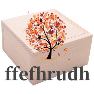 Ffefhrudh กล่องไม้ ขนาดเล็ก สําหรับใส่เครื่องประดับ