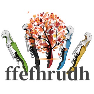Ffefhrudh ชุดที่เปิดขวดไวน์ พร้อมที่ตัดฟอยล์ และที่เปิดขวดไวน์ 5 แพ็ค สําหรับพนักงานเสิร์ฟ บ้าน
