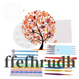 Ffefhrudh ชุดเครื่องมือปากกาเพ้นท์ลายจุดแมนดาลา 40 ชิ้น