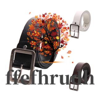 Ffefhrudh เข็มขัดหนังเทียม ลําลอง สําหรับผู้ชาย