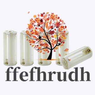 Ffefhrudh กล่องพลาสติก ทรงกระบอก สําหรับใส่ไฟฉาย แบตเตอรี่ AAA 3 ก้อน 5 ชิ้น