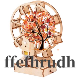 Ffefhrudh โมเดลชิงช้าสวรรค์ไม้ 3D ของเล่นเสริมการเรียนรู้วิทยาศาสตร์ สําหรับเด็ก