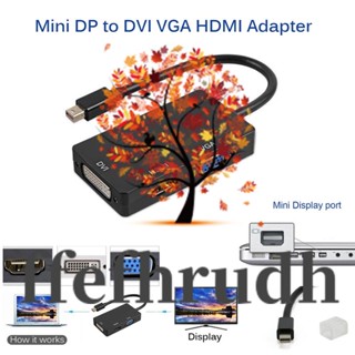 Ffefhrudh อะแดปเตอร์พอร์ตหน้าจอ ขนาดเล็ก สําหรับ Thunderbolt เป็น HDMI VGA DVI MacBook Pro Mac Air