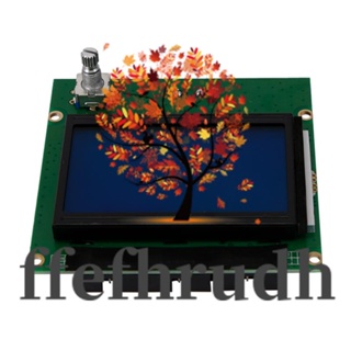 Ffefhrudh ใหม่ หน้าจอเครื่องพิมพ์ 3D 1.4 12864 Lcd Ender-3 Ramps พร้อมสายเคเบิล สําหรับเครื่องพิมพ์ 3D Creality Ender-3