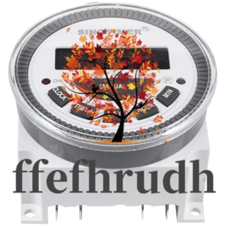 Ffefhrudh SINOTIMER Tm-619H-2 สวิตช์ตั้งเวลาดิจิทัล 220Vac 7 วัน รายสัปดาห์ ตั้งโปรแกรมได้ เอาท์พุต 220V พร้อมฝาครอบกันฝุ่น