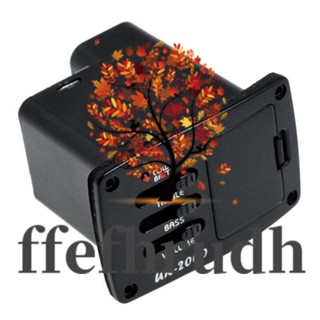 Ffefhrudh Belcat Uk-2000 สายเคเบิ้ลเกลียว Piezo Eq และแอมป์ สําหรับอูคูเลเล่ (ไม่มีแบตเตอรี่)