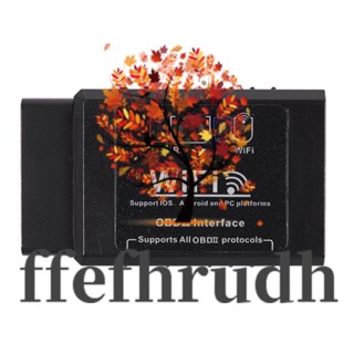 Ffefhrudh Elm327 V1.5 Obd2 เครื่องสแกนเนอร์ Wifi หลายยี่ห้อ รองรับโปรโตคอล Obd2 ทุกรุ่น สําหรับ Ios Android Windows