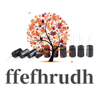 Ffefhrudh อิเล็กโทรไลต์ตะกั่วเรเดียล 35V 1000uF 105C 13 มม. x 20 มม. 10 ชิ้น