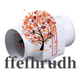 Ffefhrudh SEAFLO เครื่องเป่าลมในเรือ เสียงเงียบ 4 นิ้ว 12V 270 CFM สีขาว