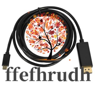 Ffefhrudh อะแดปเตอร์สายเคเบิล USB-C เป็นพอร์ตแสดงผล 6 ฟุต USB 3.1 Type C เป็น DP HD