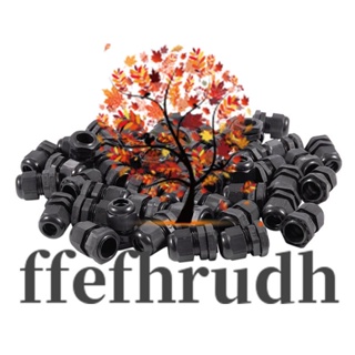 Ffefhrudh ตัวเชื่อมต่อพลาสติก PG11 เส้นผ่าศูนย์กลาง 5-10 มม. สีดํา กันน้ํา 50 ชิ้น