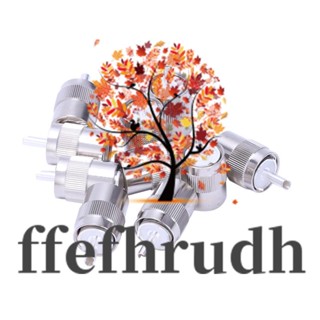 Ffefhrudh ปลั๊กเชื่อมต่อ UHF ตัวผู้ PL259 RG8 RG213 LMR400 7D-FB สีเงิน 10 ชิ้น