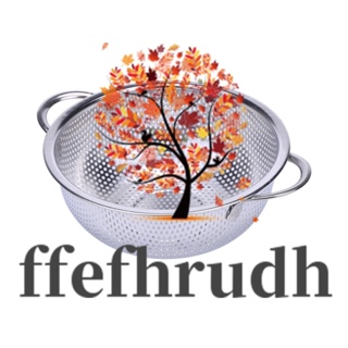 Ffefhrudh กระชอนสเตนเลส พร้อมที่จับ สําหรับห้องครัว พาสต้า ผัก ข้าว ผลไม้ อาหาร