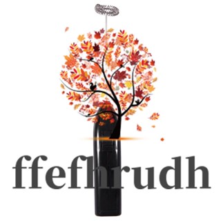 Ffefhrudh เครื่องตีฟองนม ตีไข่ แฟชั่น (สีดํา)