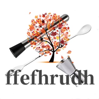 Ffefhrudh ชุดช้อนสเตนเลส สําหรับผสมค็อกเทล ไวน์ บาร์ ปาร์ตี้