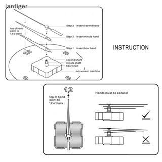 Lanf กลไกซ่อมนาฬิกาแขวนผนัง DIY EN