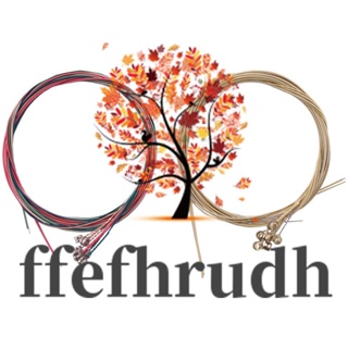 Ffefhrudh สายกีตาร์อะคูสติก แบบเปลี่ยน 2 ชุด 6 สาย