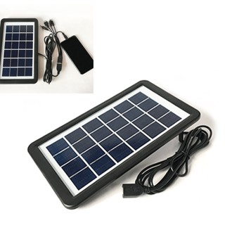 CCclamber 3.8W 6V Solar Panel Polycrystalline Safe High Efficiency แผงชาร์จพลังงานแสงอาทิตย์แบบพกพาสำหรับโทรศัพท์