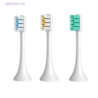 Rightfeel.th ใหม่ หัวแปรงสีฟันไฟฟ้า Xiaomi ขนแปรงนุ่ม พร้อมฝาปิด แบบเปลี่ยน สําหรับ Xiaomi Mijia T500 T300 T700 T100