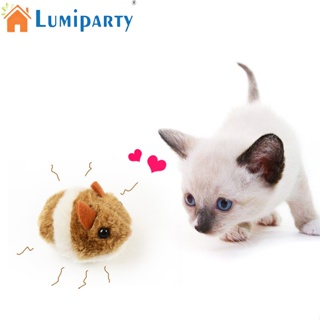 Lumiparty ตุ๊กตาหนูแฮมสเตอร์จําลอง แบบแมนนวล ของเล่นสําหรับฝึกสัตว์เลี้ยง สุนัข แมว