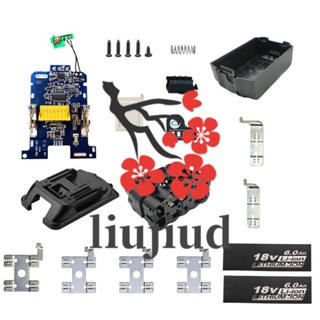 Liujiud เคสพลาสติก PCB บอร์ดวงจรชาร์จแบตเตอรี่ สําหรับ Makita 18V BL1840 BL1850 BL1830 BL1860B LXT 400