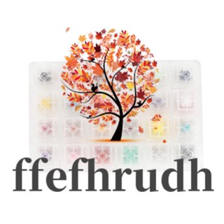 Ffefhrudh สวิตช์ทดสอบ 24 สวิตช์ พร้อมฐานอะคริลิคเปล่า สําหรับคีย์บอร์ด Mechanical Kailh Box