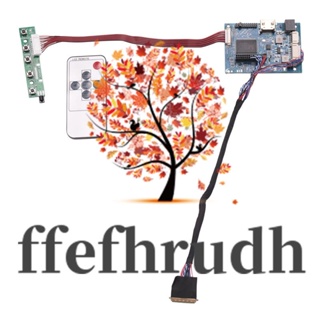 Ffefhrudh บอร์ดควบคุม HDMI+AV LCD สําหรับสายเคเบิลคีย์บอร์ด 15.6 นิ้ว B156XW02 LP156WH2 1366X768 พร้อมรีโมตคอนโทรล 40Pin