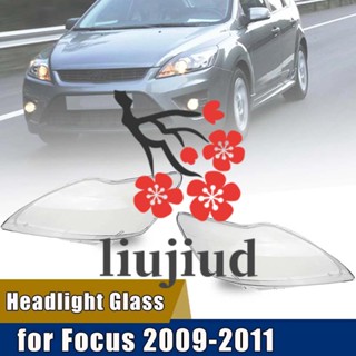 Liujiud ฝาครอบไฟหน้ารถยนต์ แบบใส สําหรับ Ford Focus 2009 2010 2011