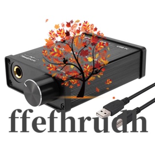 Ffefhrudh ตัวแปลงหูฟังออปติคอล USB เป็น Coaxial S PDIF 3.5 มม. 6.3 มม. USB DAC ดิจิทัล เป็นอะนาล็อก สําหรับ Windows XP