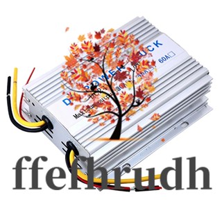 Ffefhrudh ตัวแปลงพาวเวอร์ซัพพลาย DC-DC 24V เป็น 12V 30A สําหรับรถยนต์