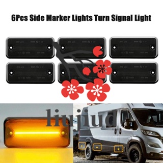 Liujiud ไฟเลี้ยว LED ด้านข้าง สําหรับรถบรรทุก Iveco Fiat Ducato Citroen Relay Peugeot Boxer Renault VOLVO 6 ชิ้น