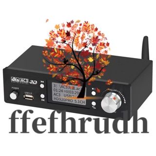 Ffefhrudh ตัวถอดรหัสเสียง HD920PRO 5.1CH HD บลูทูธ 5.0 ปลั๊ก EU สําหรับ DOLBY Atmos DTS AC3 4K 3D SPDIF ARC PCUSB DAC