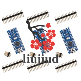 Liujiud ชุดไมโครคอนโทรลเลอร์ Arduino Pro Mini Nano V3.0 ATmega328P 5V 16M ไม่มีสายเคเบิล USB สําหรับ Arduino Nano V3.0 3 ชิ้น