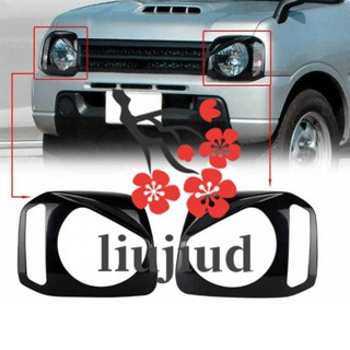 Liujiud สติกเกอร์ติดกระโปรงหน้ารถยนต์ สีดํา สําหรับ Suzuki Jimny JB23 JB33 JB43 1998-2017