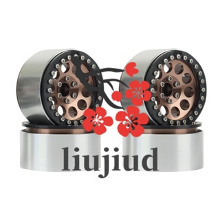 Liujiud ขอบดุมล้อโลหะ 2.2 สําหรับรถไต่หินบังคับ 1/10 Axial SCX10 RR10 Wraith 90056 90048 Traxxas TRX4 TRX-6,4 4 ชิ้น