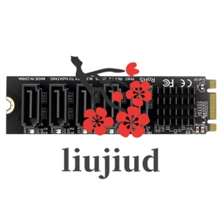 Liujiud ชิปเซ็ตการ์ดขยาย M.2 NGFF B-Key SATA 5 พอร์ต 6Gbps JM575