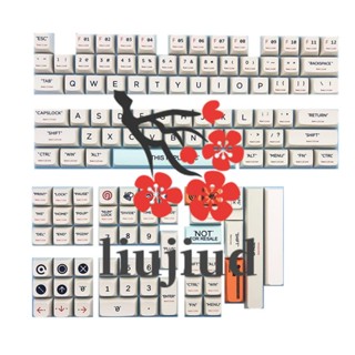 Liujiud ปุ่มกดคีย์บอร์ด พลาสติก 127 คีย์ XDA สําหรับ Cherry MX Switch Mechanical Keyboard Anne Pro 2 GK61