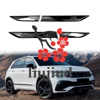 Liujiud สติกเกอร์ตราสัญลักษณ์ ABS รูปปีกด้านข้าง สําหรับตกแต่งรถยนต์ Tiguan R-Line 2021-2022 4 ชิ้น